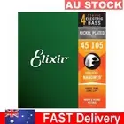 Elixir 14077 (45-105) Bass Strings Nickel Plated Steel Nanoweb Coating Clear O