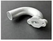 Vintage Losi GTX NXT Series Exhaust Header Non Pull Start Aluminum Silver New
