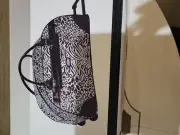 Gloria Vanderbilt 20 "Travel Rolling Duffel Bag Brown Leopard Print NWT