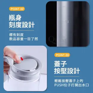 【KOMAX】銀霜Tritan耐熱冷水壺2.0L_韓國製(買一送一)