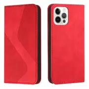 iphone 12 Case, PU Leather Flip Cover Closure Wallet Card Slots Stand Case