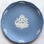 英國皇室精品 WEDGWOOD JASPER 碧玉絕版藍底白浮雕經典系列年度盤 (送 1991 年次親友最佳的禮物)