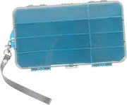 INOOMP Double Sided Tackle Storage Multifunctional Fishing Lure Organizer with Multiple Compartments Clear Plastic Bait Container for All Fishing Techniques