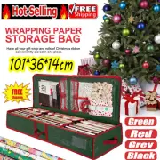 Christmas Xmas Wrapping Paper Storage Bag Tidy Gift Wrap Organizer Decoration YS