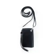 [ANN DEMEULEMEESTER] Jacky Small Wallet with Detachable Strap Black