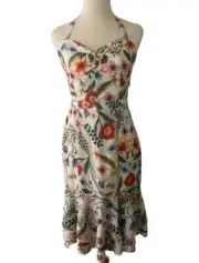 Cooper St Womens Gardenia Vintage Strapless Midi Floral Dress Size 8