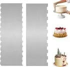 8.6 Inch Stainless Steel Cake Scraper,Cake Smoother Leveler Scraper,Metal