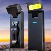 Outdoor COB Work Light USB Rechargeable Repair Lamp With Bright Red Warning Lights, Bottom Magnetic, Clip-On Multifuncti