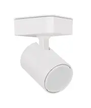Interior 1 Light Adjustable Square Base Surface Mounted Spot Light Matt White