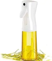 1 PCS Large capacity Oil Sprayer for Cooking, Amaezorx 300ml Olive Oil Sprayer Mister, Olive Oil Mister Refillable, Used for Making Salad, Baking, Frying, BBQ, Spraying Vinegar Lime Juice Clear White