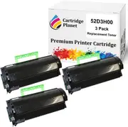 3 Pack Compatible Toner Cartridge for Lexmark 52D3H00 523H (25,000 Pages) for Lexmark MS810 MS810DE MS810DN MS810N MS811 MS811DN MS812 MS812DE MS812DN