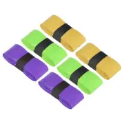 Tennis Racket Grip Tape with Hole PU 43.3" Purple Fluorescent Yellow Yellow