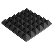 300x300x50mm Soundproofing Foam Studio Acoustic Foam Soundproof Absorption Treatment Panel Tile Polyurethane Foam BLACK COLOR