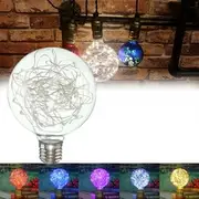 E27 Star Starry Sky Edison 50LED Firework Filament Retro Xmas Decor Light 5Color Light Bulb AC85-265 837 WARM WHITE