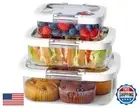 Felli Duo Loc Lunch Meal Prep Containers Microwave Safe Tritan Plastic BPA FR