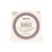D’Addario EJ60+ 9.5-20 Light Plus, 5-String, Nickel Banjo Guitar Strings