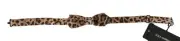 Dolce & Gabbana Exquisite Silk Leopard Print Bow Tie - RRP 183.6 USD