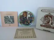NEW EDWIN M KNOWLES CHINA COMPANY WARM RETREAT W/ COCKER SPANIEL PORCELAIN PLATE