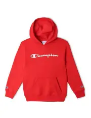 [Champion] Script Hoodie in Red