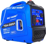 Built Hard 2,500-W Super Quiet Portable Gas Powered Inverter Generator Home RV