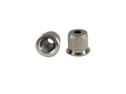 NEW - Vintage Style String Ferrules (4) For Bass, 1/2" - NICKEL