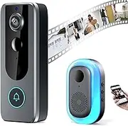 Gua-rdia-nbell Pro – Smart WiFi Doorbell & Security Cam in One, Gua-rdia-nbell Pro Smart WiFi Doorbell Camera, Wire-Free 120° Hd View, with Live View, Ip65 Waterproof, 4000mah Rechargeable (#M20)