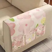 Sofa Armrest Organizer Pockets,Hanging Storage Bag, Non-Slip Couch Recliner Remote Control Holder Waterproof Sofa Storage Bag Holder Pouch for Cellphone Tablet Notepad Book Magazines. (Color : J, Si