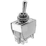 APEM Inc. 648H/2 Switch Toggle ON OFF Mom DPDT Round Lever Quick Conn/Solder ...