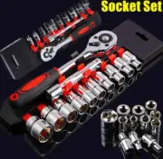 12-Piece Ratchet Set Multifunction Hardware Tools Socket Wrench Set Full Kit
