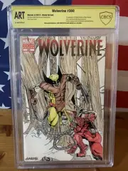 Wolverine 300 ORIGINAL SKETCH by Luis Matos CBCS Vrfd Wolverine Vs Omega Red!