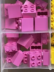 LEGO Parts - Dark Pink Brick 1 x 2 x 1 2/3 Side Studs - No 22885 - QTY 30