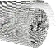 DFDPAXL 10 Mesh Wire Mesh Door Window Screen Metal Fencing Roll, 1 Meter × 1 Meter 304 Stainless Steel Woven Wire Mesh,Wire Diameter 0.5mm