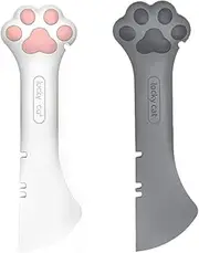 ZGL 2 Pack Multifunctional Pet Food Can Spoon Silicone Pet Can Opener, Pet Can Opener/Adorable Food Canned Spoon, Mini Spatula for Dogs and Cats Feeding Can