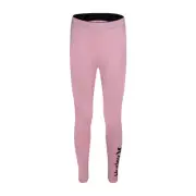 Hurley Girls' Contrast Medium soft pink ￼Logo Leggings MEDIUM MSRP $25.00