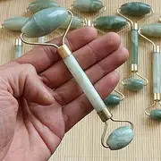 YANTALHKBHDAU Facial Massage Jade Roller Face Body Head Neck Nature Beauty Device Massage Stone Make Up Jade Gua Sha Beauty Tool Gua Sha Jade Roller (Color : A01)