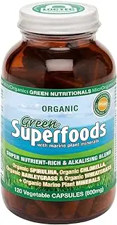 Green Nutritionals GreenSUPERFOODS 120 capsules - Vegan Vegetarian Friendly