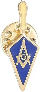 [lutuzaai] New Freemason Logo Enamel Brooch Masonic Symbols Pin For Clothes Jewelry Decoration Freeshipping