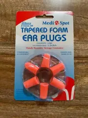 MEDI SPOT BILSOM X-TREME TAPERED FOAM EAR PLUGS, 3 PAIRS, NOISE REDUCTION 32 DB