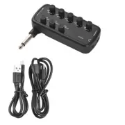 Bass Amplifier Mini Amp Portable Headphone Bass Amplifier Plug and Play E1A5