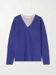 [The Row] The Row - Lucla Knitted Sweater - Blue - medium medium Blue
