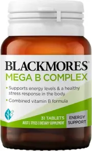 Blackmores Mega B Complex | Supports Energy Levels & Healthy Stress Response