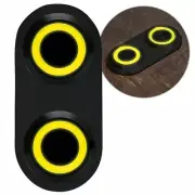 Daytona Black Switch with Yellow LED Illumination - Single Switch Keep It Clean