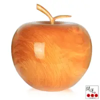 在飛比找蝦皮商城優惠-【開運方程式】台灣檜木蘋果聚寶盆AC013(台灣工藝 木雕 
