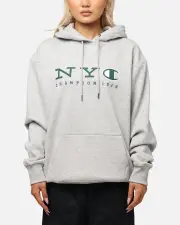 [CHAMPION] Champion Rochester Graphic Hoodie Grey - Size L L Grey