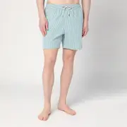 [Polo Ralph Lauren] White/green striped swim trunks XL Green