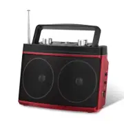 Portable Radio AM FM, Small Stereo Radio with Dual Speaker,Bluetooth 5.0, Bat...