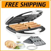 Compact 1500W Empanada and Churro Maker with Non-Toxic Coating - Fun Treats!
