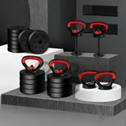 BLACK LORD Kettlebell Set 20kg Adjustable Weight Lifting Dumbbell Set Push Up Gym