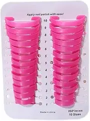 2 Boxes Nail Polish Protector, Spill-proof Nail Polish Protector for Fingers, Professional Manicure Stencils, Safe & Soft Holder for Painting Nails, Art Accessories Stencils