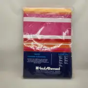 Imported Gul Ahmed Striped Bedsheet for Double/Full Bed with Two Pillowcases